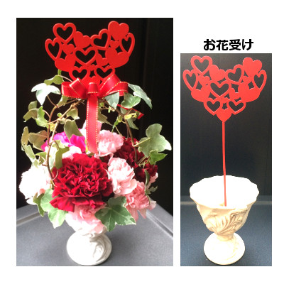 母の日 ハートピックアレンジメント